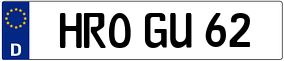 Trailer License Plate